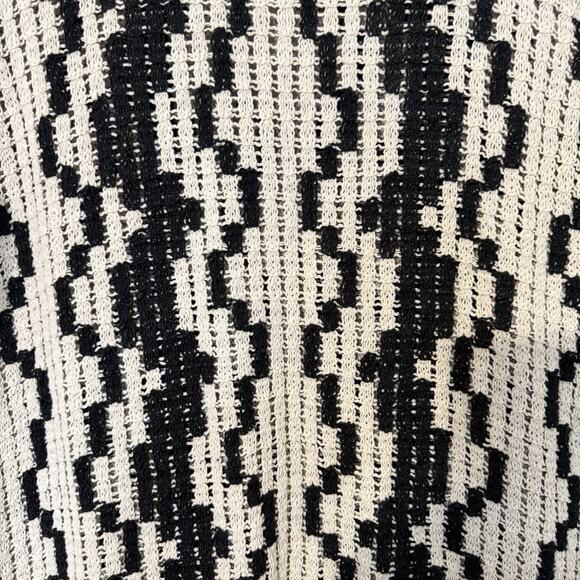 H&M Crochet Short Dress Women’s Size M Beige Boho Beach Cover-Up - Picture 7 of 10